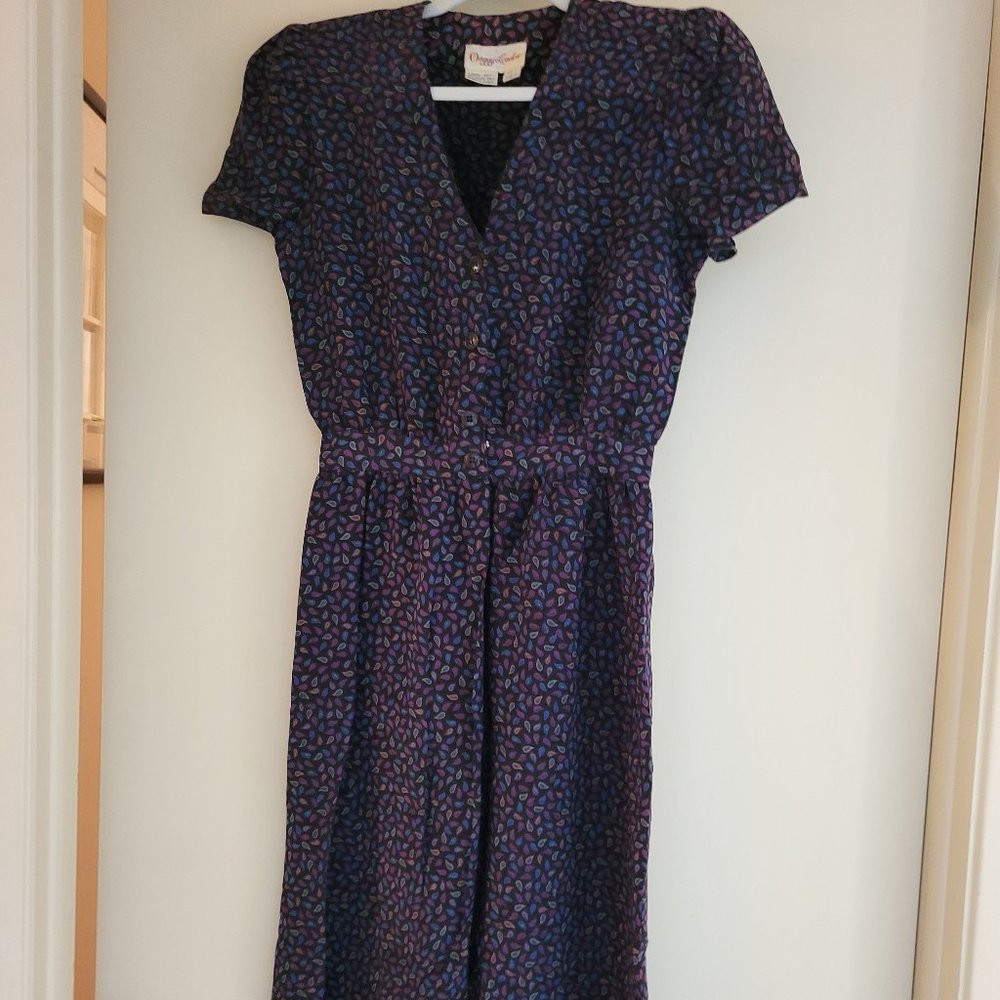 Maggy London Vintage Silk Dress Size 4